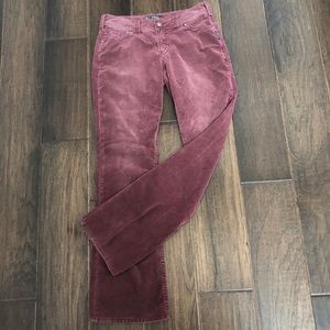 Silver Jeans Co Suki Surplus Corduroys - Burgundy